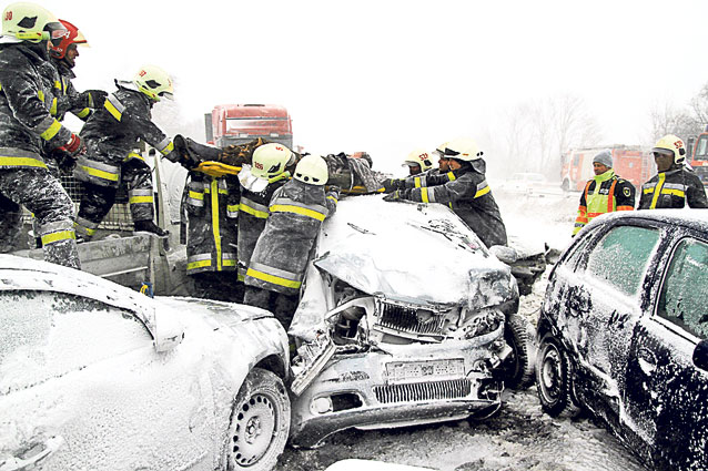 Iarnă grea... în martie!