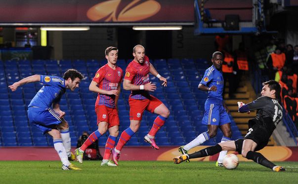 Steaua a ratat calificarea în ”sferturile” Ligii Europa, după un retur de infarct cu Chelsea