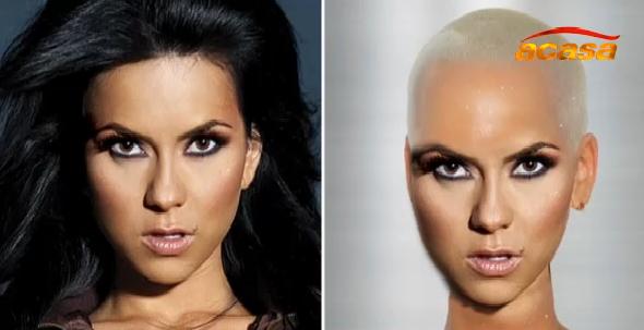 Domnii își fac implant, iar la doamne se poartă chelia? Vezi cum ar arăta Inna, Antonia și Corina dacă ar accepta să se TUNDĂ ZERO! FOTO&VIDEO