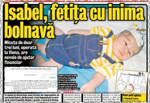 «Ajută copiii!» împlineşte un an! Campania a mediatizat 70 de cazuri, oferind un ajutor total de 165.000 de lei