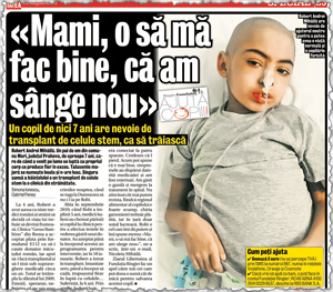 «Ajută copiii!» împlineşte un an! Campania a mediatizat 70 de cazuri, oferind un ajutor total de 165.000 de lei