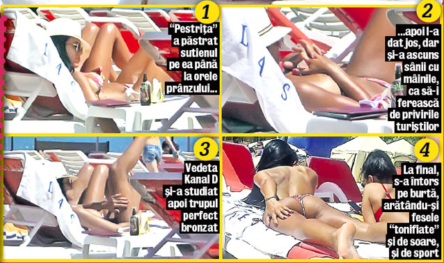 Bărbaţii care au fost weekendul trecut la Mamaia au avut ce vedea! Adelina, topless pe plajă | FOTO