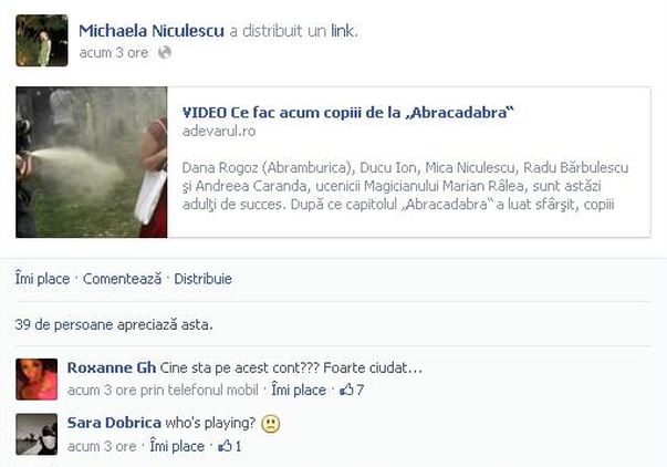 ŞOC PENTRU PRIETENII MICĂI DE LA ABRACADABRA! Un mesaj le-a dat FIORI tuturor cunoscuţilor ei