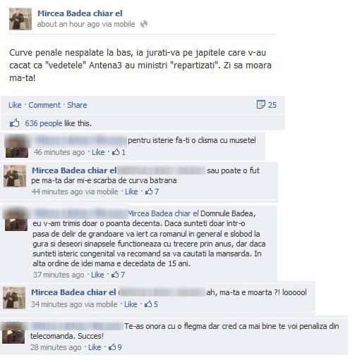 Cine e cu adevărat Mircea Badea? Uite ce le transmite antenistul criticilor săi: "Să o f*t pe mă-ta. Aaa, e moartă? Loool"!