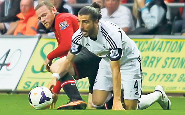 Stingherul Wayne! Swansea, 1-4 cu echipa supăratului Rooney