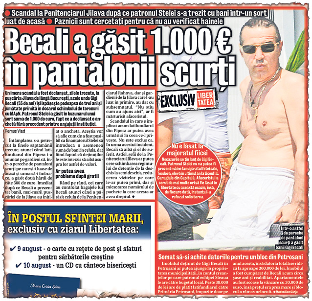 EXCLUSIV | Gigi a dat de belea! Finanţatorul Stelei riscă sancţiuni aspre în închisoare