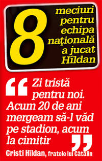 Dinamo joacă azi în memoria lui Cătălin Hîldan