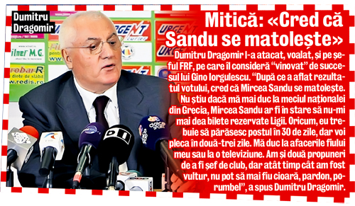 După 17 ani, Dragomir a fost detronat din fruntea LPF de Gino Iorgulescu!
