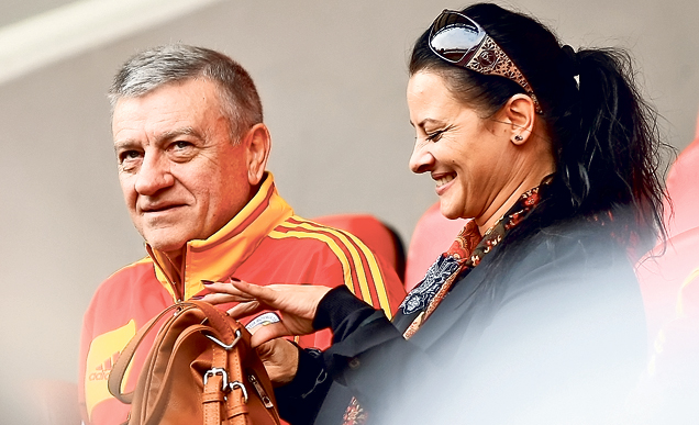 Victor Piţurcă, selecţionerul României, a făcut spectacol la antrenamentul de ieri al tricolorilor | GALERIE FOTO