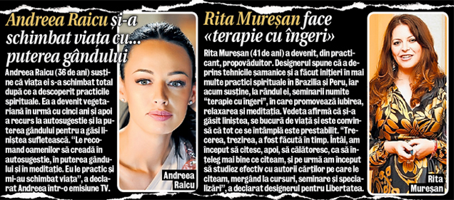 Ce ritualuri ciudate au vedetele! Olivia Steer crede că întinereşte dacă stă pe întuneric, iar Bote s-a drogat cu ciuperci halucinogene