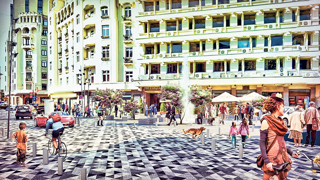 Centrul Bucureştiului, modificat pentru pietoni! FOTO