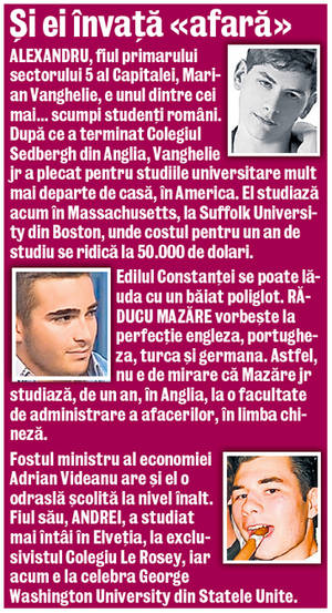 Mircea Geoană se laudă cu performanţele fiicei sale: «Este admisă la o universitate din America»