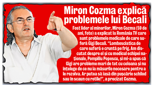 Gigi Becali se tratează pentru a putea munci în afara închisorii