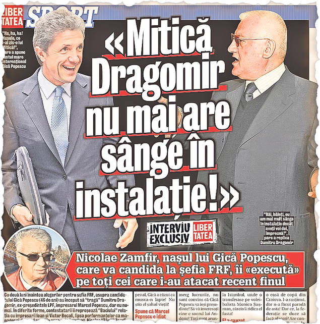 Ioan Andone îi răspunde naşului lui Gică Popescu: «Zamfir este un băşinos!»
