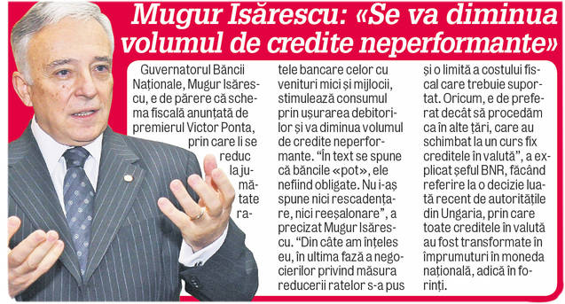 Înjumătăţirea ratei, o mare ţeapă?