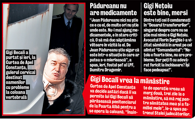 Miron Cozma pretinde că ştie de ce s-a înrăutăţit în închisoare starea de sănătate a lui Borcea!