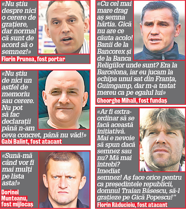 Generaţia de Aur cere graţierea lui Gică Popescu!