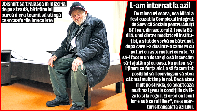 Păcălit de mafia locuinţelor! Ziarul Libertatea a salvat un bătrân din Capitală, care ajunsese pe străzi după ce şi-a pierdut casa