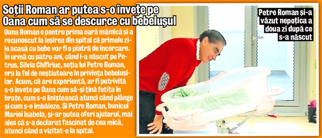 Băieţelul lui Petre Roman, unchi la 4 ani!