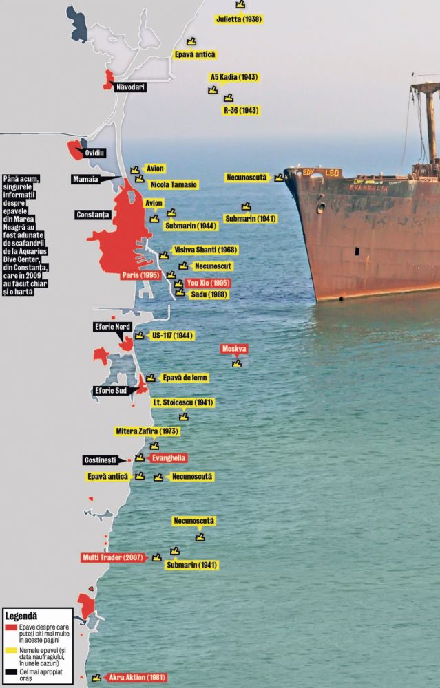 Vom putea vizita epavele din Marea Neagră!