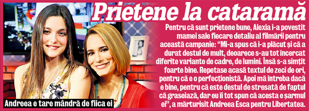 «Bună seara, România! Sunt Alexia și vă prezint știrile!» Fiica Andreei Esca a făcut primul pas spre televiziune FOTO