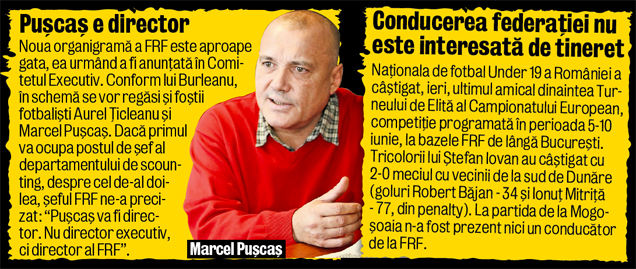 Antrenor - 700 €, consilier - 5.000 €! Ştefan Preda, cel ce se ocupă de portari la naţionala U16, ia un salariu de 7 ori mai mic decât mâna dreaptă a şefului FRF