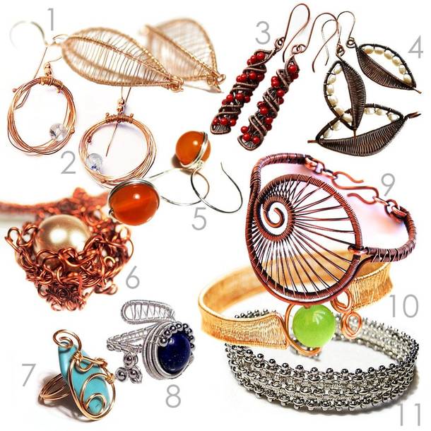 Bijuterii spectaculoase în tehnica Wirework