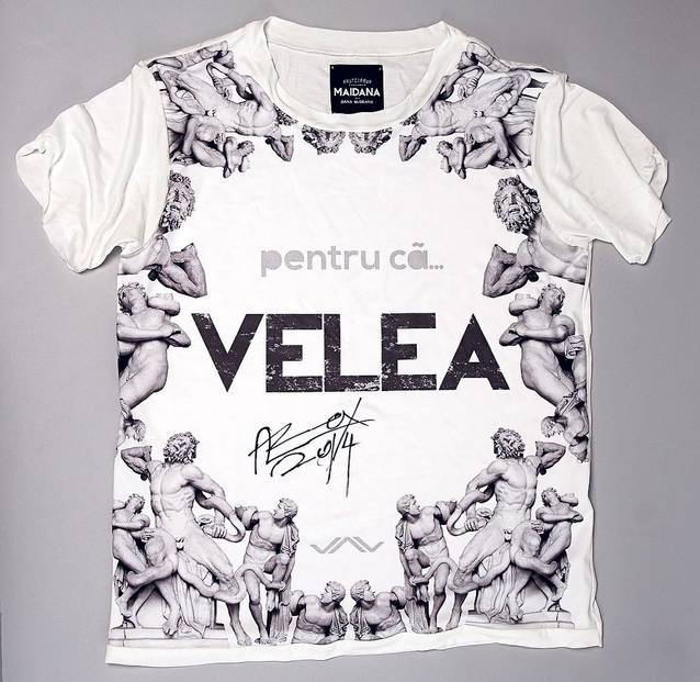 Licitaţia tricoului donat de Alex Velea se reia! Licitația a ajuns la 360 de lei!