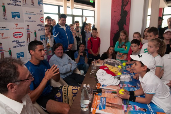 La Craiova, Victor Hănescu a dat în mintea copiilor!