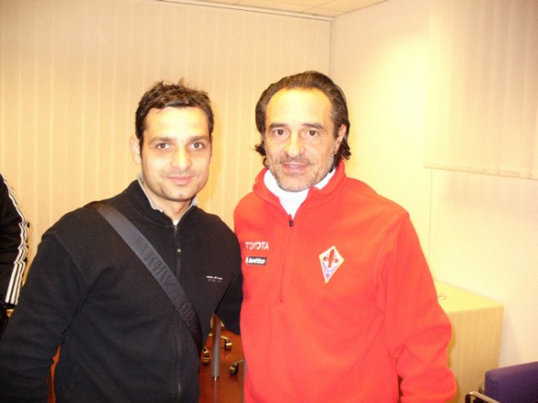Alături de selecționerul Italiei, Cesare Prandelli