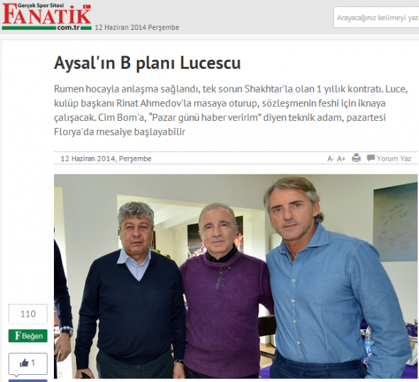 Lucescu fanatik