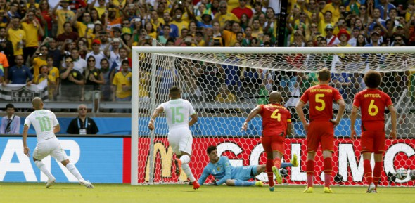 Sofiane Feghouli a marcat dintr-un penalty pe care tot el l-a obținut. Foto: EPA