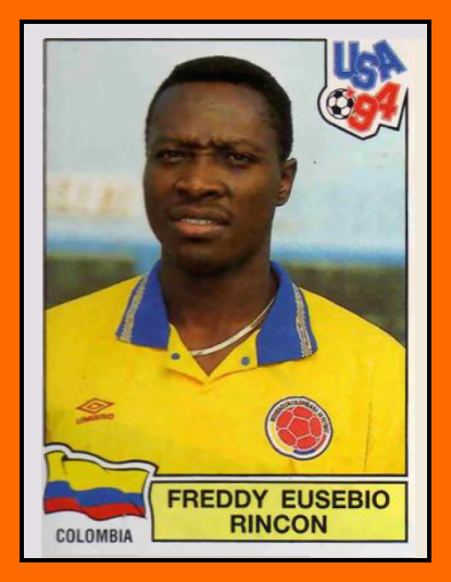 Freddy RINCON - COlombie Panini Cromo Sticker - World Cup 1994
