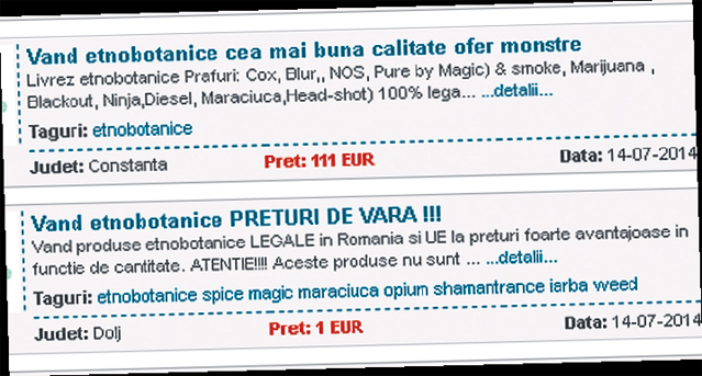 Vânzătorii de "ierburi", filaţi pe internet | EXCLUSIV