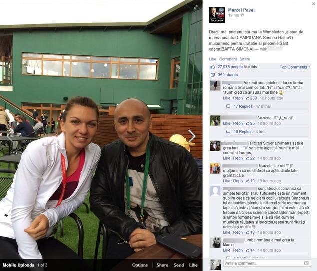 A COMIS-O! Marcel Pavel, MESAJ GREŞIT pentru Simona Halep. Fanii L-AU FĂCUT PRAF