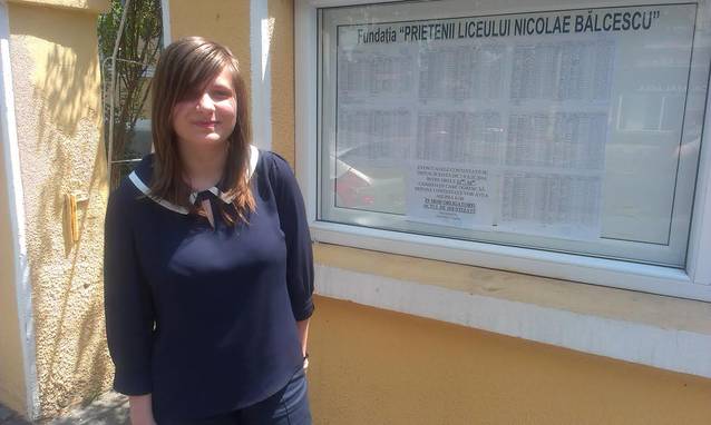 Ea este singura gălăţeancă din tot judeţul care a reuşit să ia bacalaureatul cu nota 10