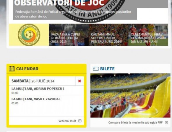 Gafă macabră la FRF. I-au urat "La mulţi ani" unui fost fotbalist mort!