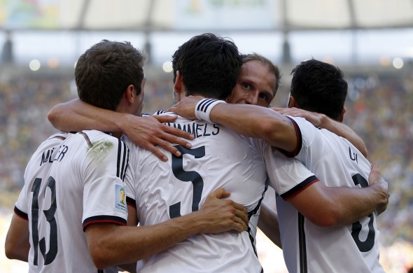 Bucuria germană după golul lui Hummels FOTO: EPA