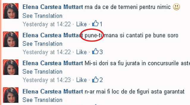 Elena Cârstea şi-a uitat limba maternă. Face greşeli gramaticale nepermise!