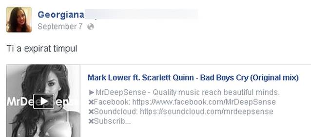 Îţi dă FIORI PE ŞIRA SPINĂRII! Ce MESAJ A POSTAT GEORGIANA, cu doar câteva ORE ÎNAINTE SĂ MOARĂ?