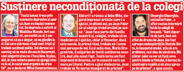 Planul pe care îl pun la cale prietenii lui Jean Paler: «Vrem să-l aducem din nou în Bucureşti»