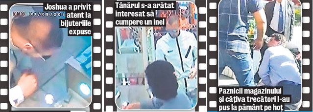 Un canadian a vrut să fugă cu un inel de 15.000 de lei dintr-o bijuterie din Capitală