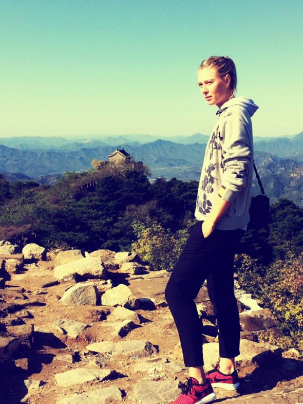 Maria Şarapova a sărbătorit într-un mod inedit victoria din China