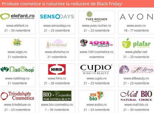 Lista MAGAZINELOR care aplică REDUCERI de BLACK FRIDAY 2014