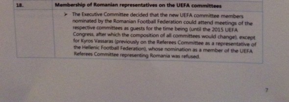 Decizia UEFA
