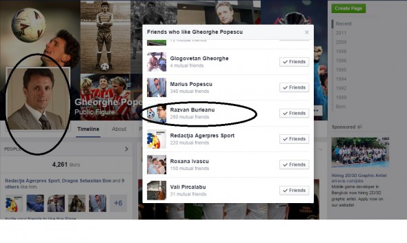 FRF / Incredibil: Răzvan Burleanu a dat ”Like” la o pagină de-a lui Gică Popescu!