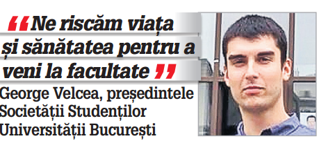 Studenţii Universităţii Bucureşti au ajuns la capătul răbdării! Scăpaţi-ne de frigălău!