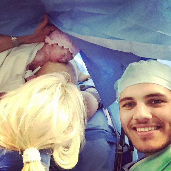 Sărbătoare la Inter Milano. Soția lui Mauro Icardi a născut / FOTO