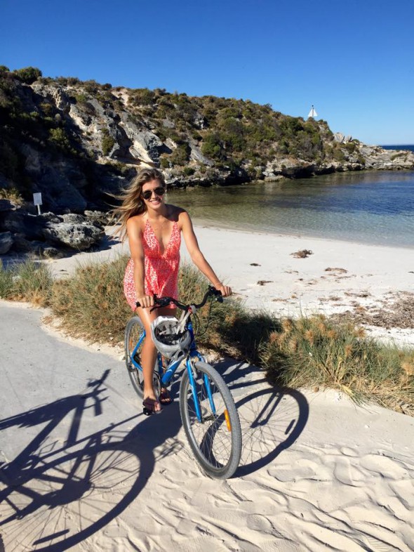 Eugenie Bouchard, îndrăgostită de ciclism FOTO: Facebook.com