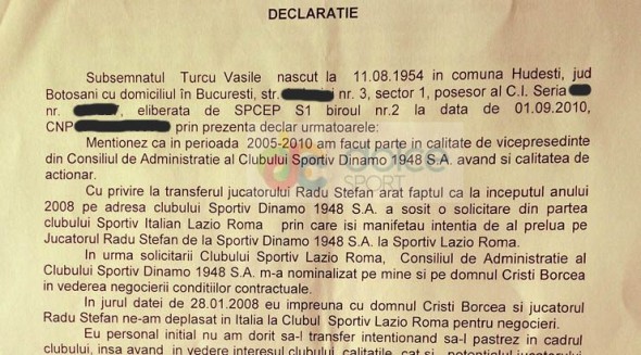 Un fost acționar de la Dinamo a fost audiat la DNA. Ce a declarat acesta